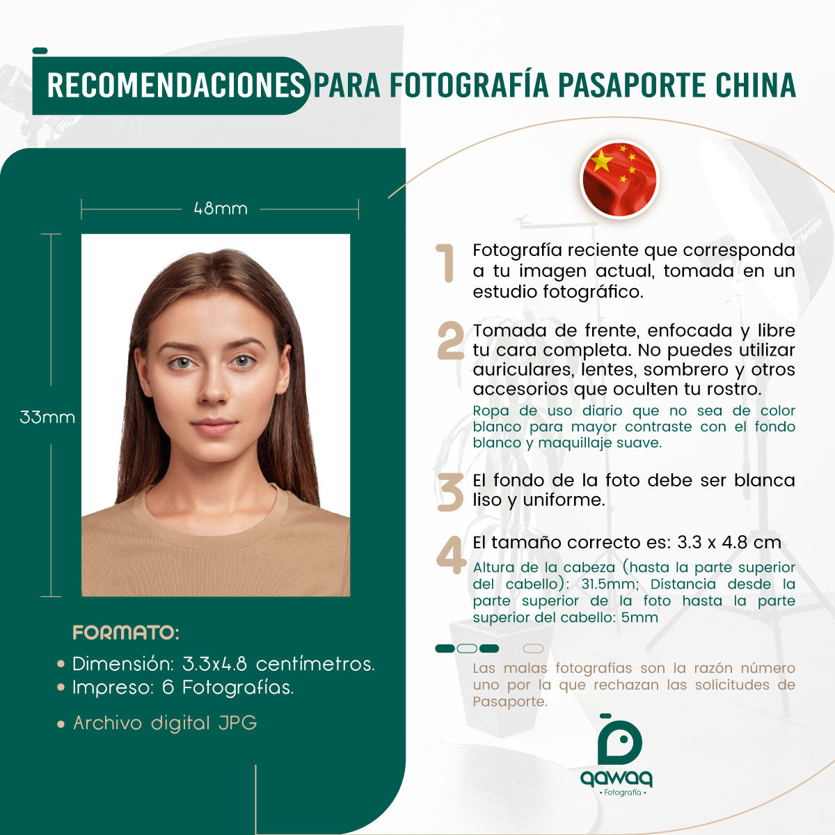 FOTOGRAFÍA VISA CHINA