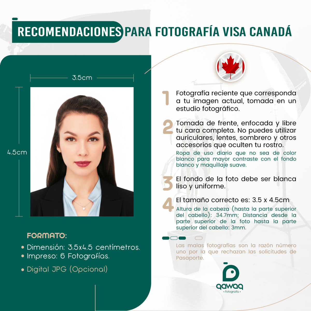 FOTOGRAFÍA VISA CANADÁ