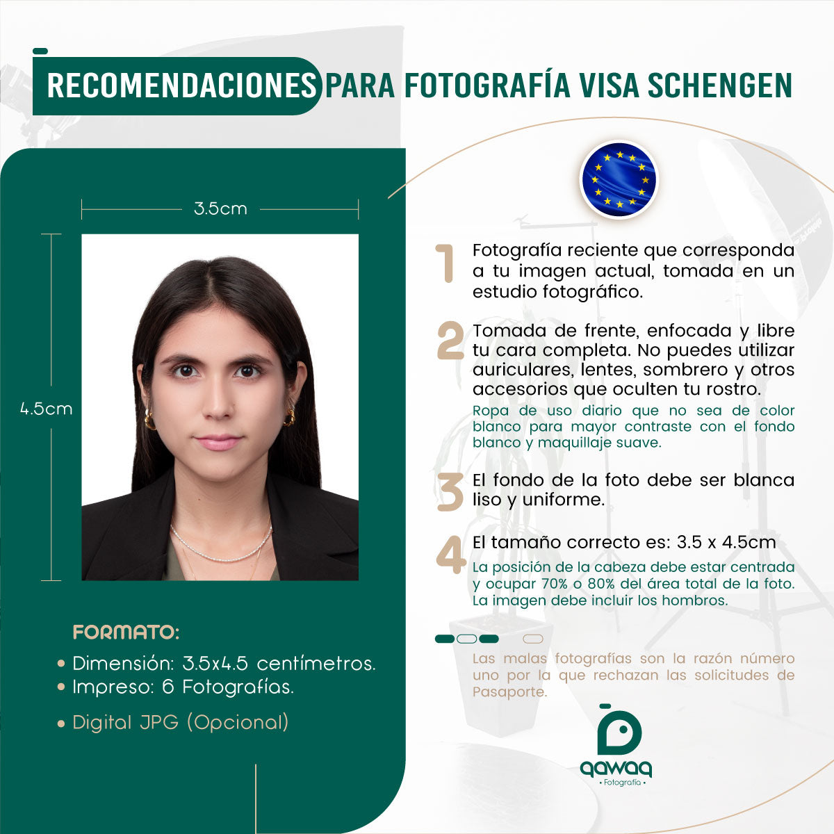 FOTOGRAFÍA VISA SCHENGEN