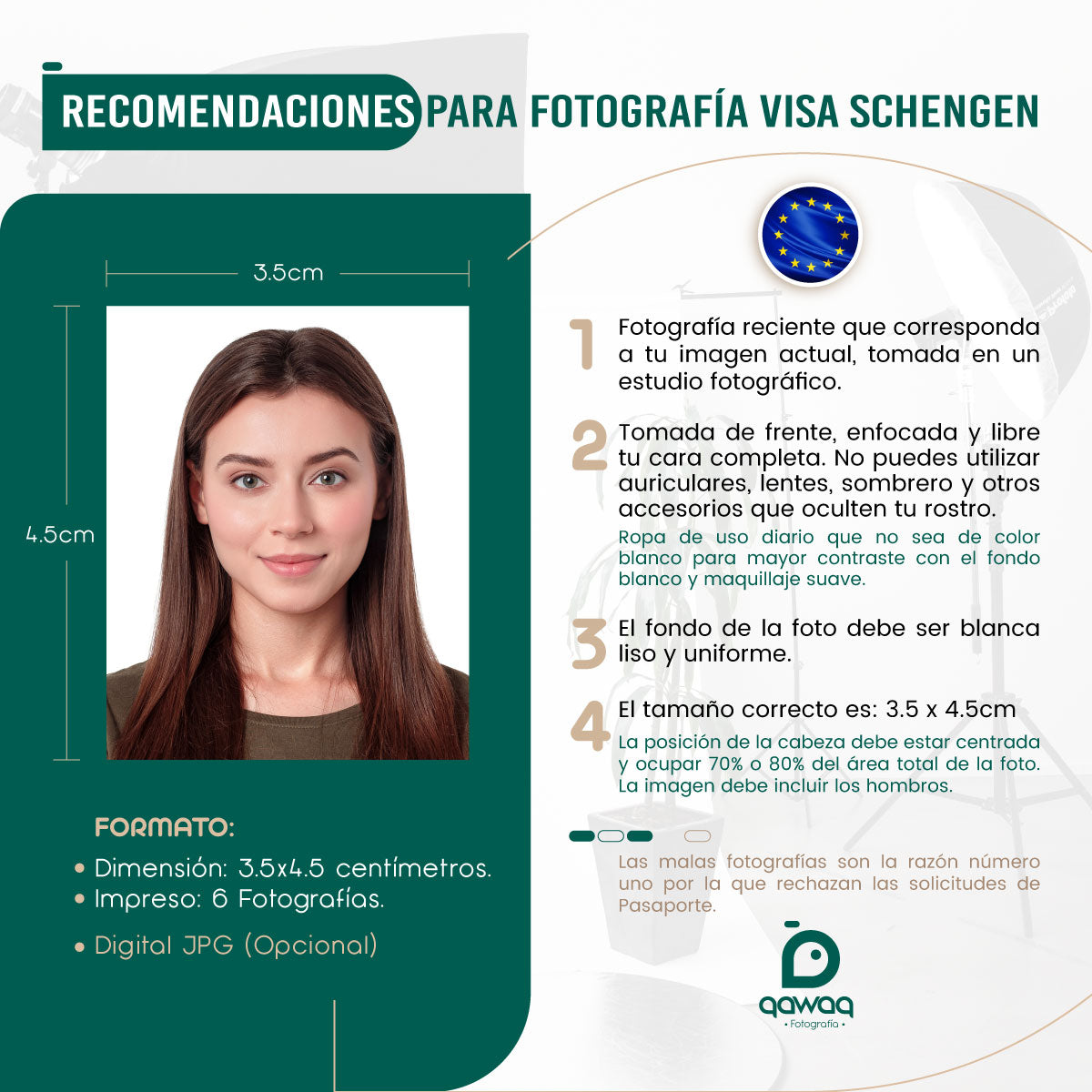FOTOGRAFÍA VISA SCHENGEN