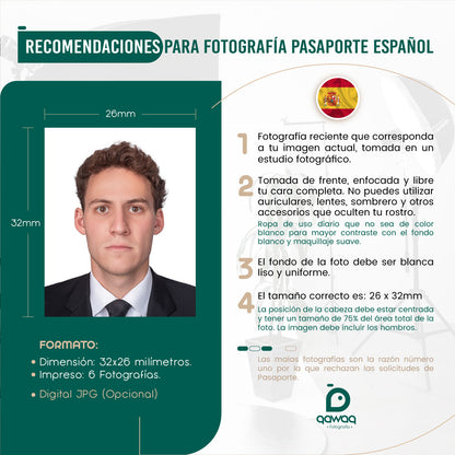 FOTOGRAFÍA PASAPORTE / VISA ESPAÑOL