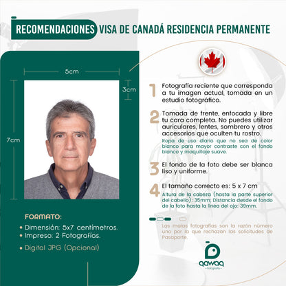 FOTOGRAFÍA VISA CANADÁ